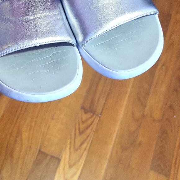 Cole Haan Silver Slide Sandals - Picture 6 of 10